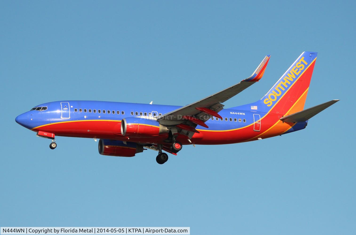 N444WN, 2003 Boeing 737-7H4 C/N 29839, SWA 737 canyon blue zx STL-TPA