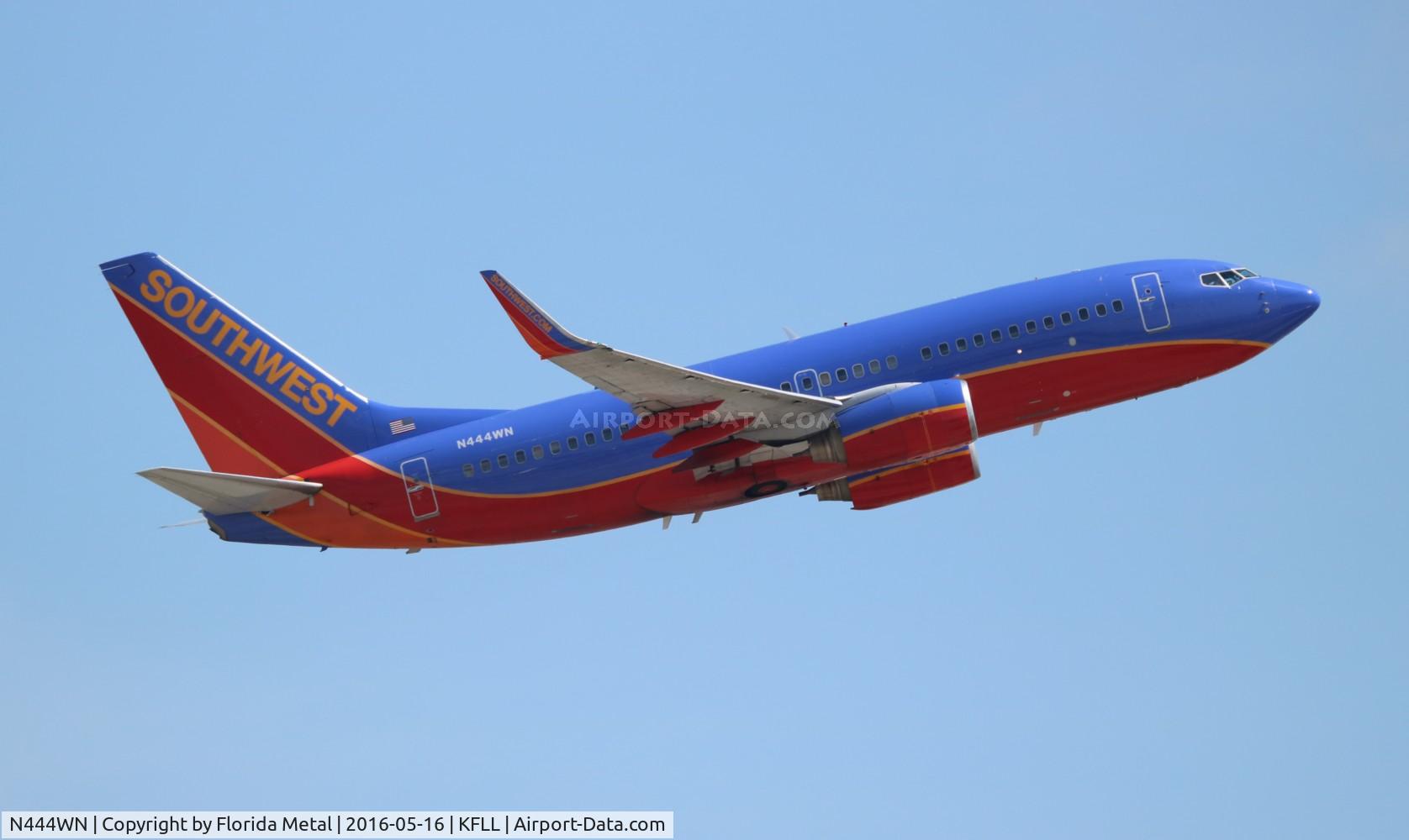 N444WN, 2003 Boeing 737-7H4 C/N 29839, SWA 737 canyon blue zx FLL-BNA