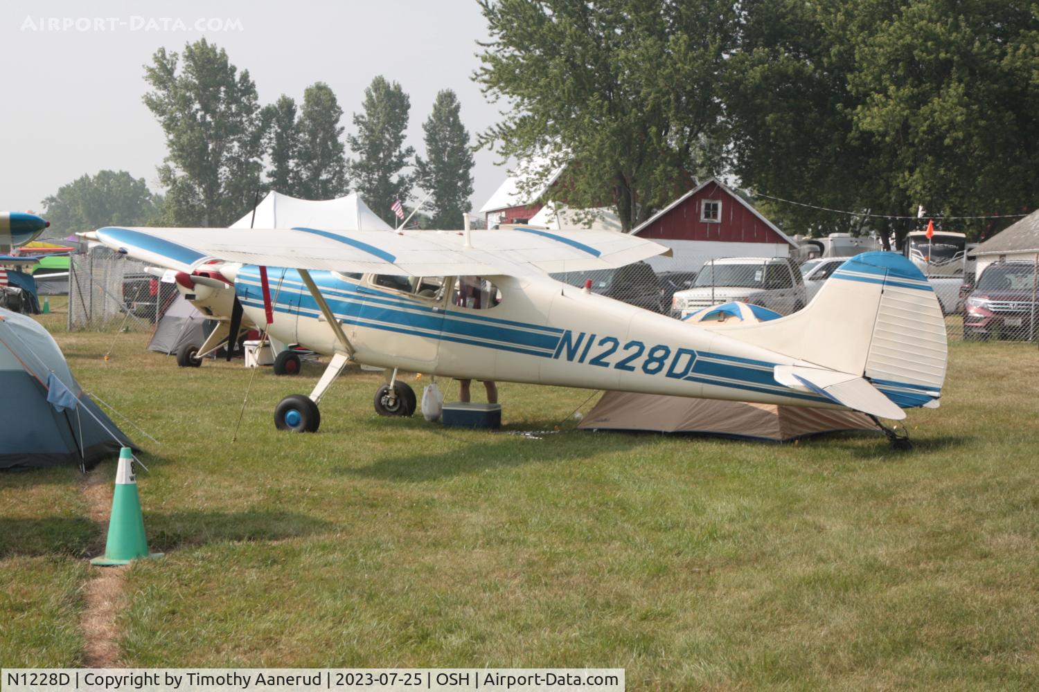 N1228D, 1950 Cessna 170A C/N 19782, 1950 Cessna 170A, c/n: 19782. AirVenture 2023