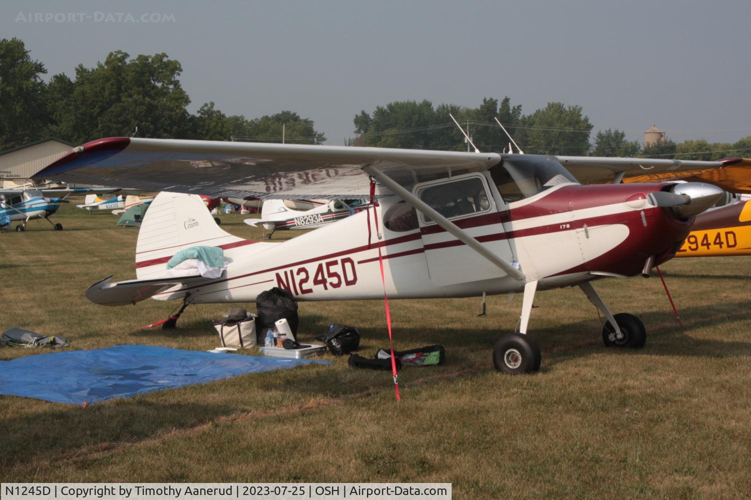 N1245D, 1950 Cessna 170A C/N 19799, 1950 Cessna 170A, c/n: 19799. AirVenture 2023