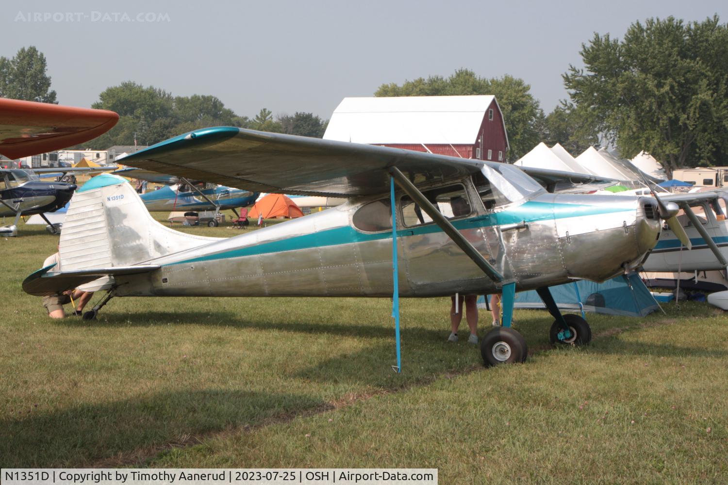 N1351D, 1951 Cessna 170A C/N 19927, 1951 Cessna 170A, c/n: 19927. AirVenture 2023
