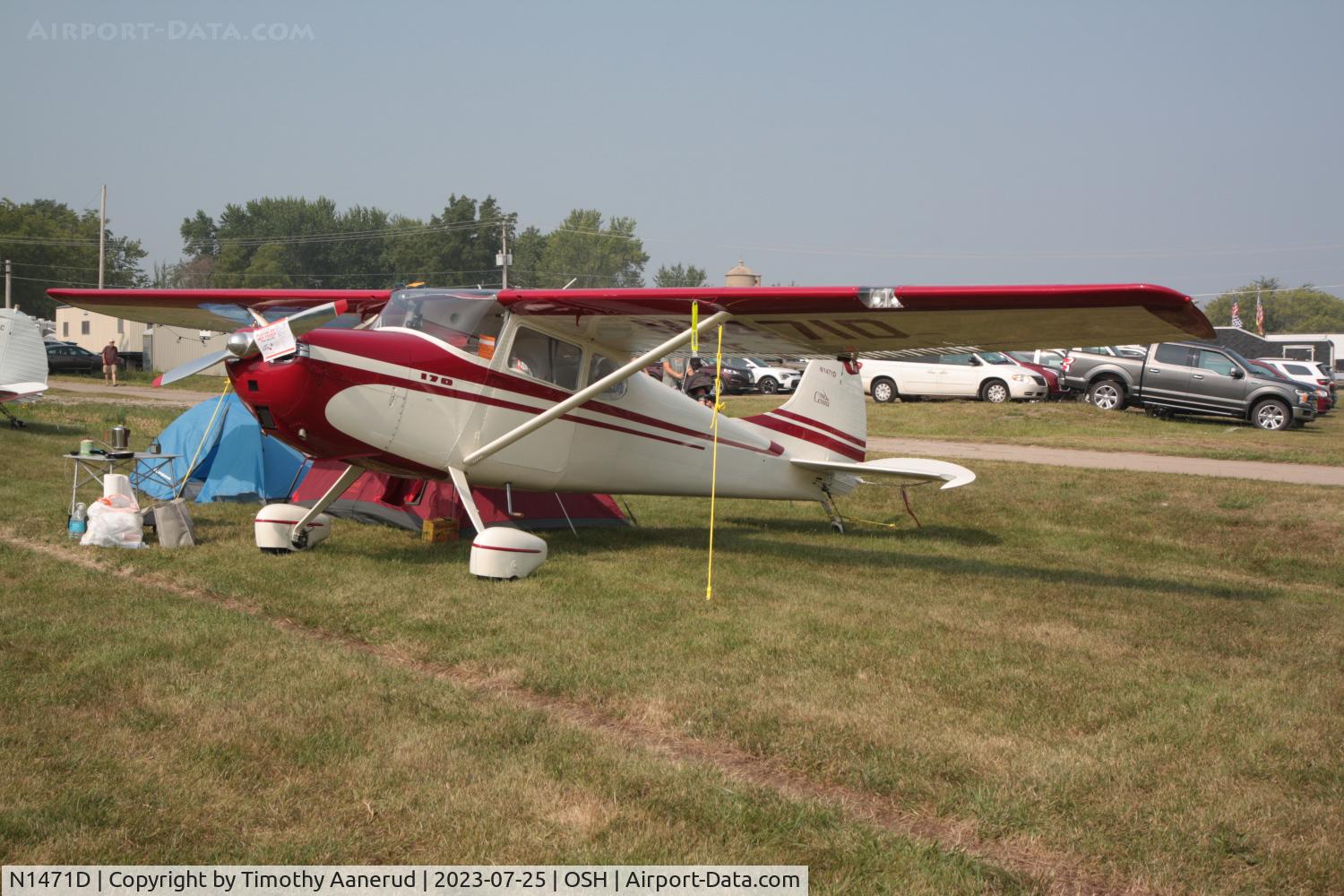 N1471D, 1951 Cessna 170A C/N 20054, 1951 Cessna 170A, c/n: 20054. AirVenture 2023