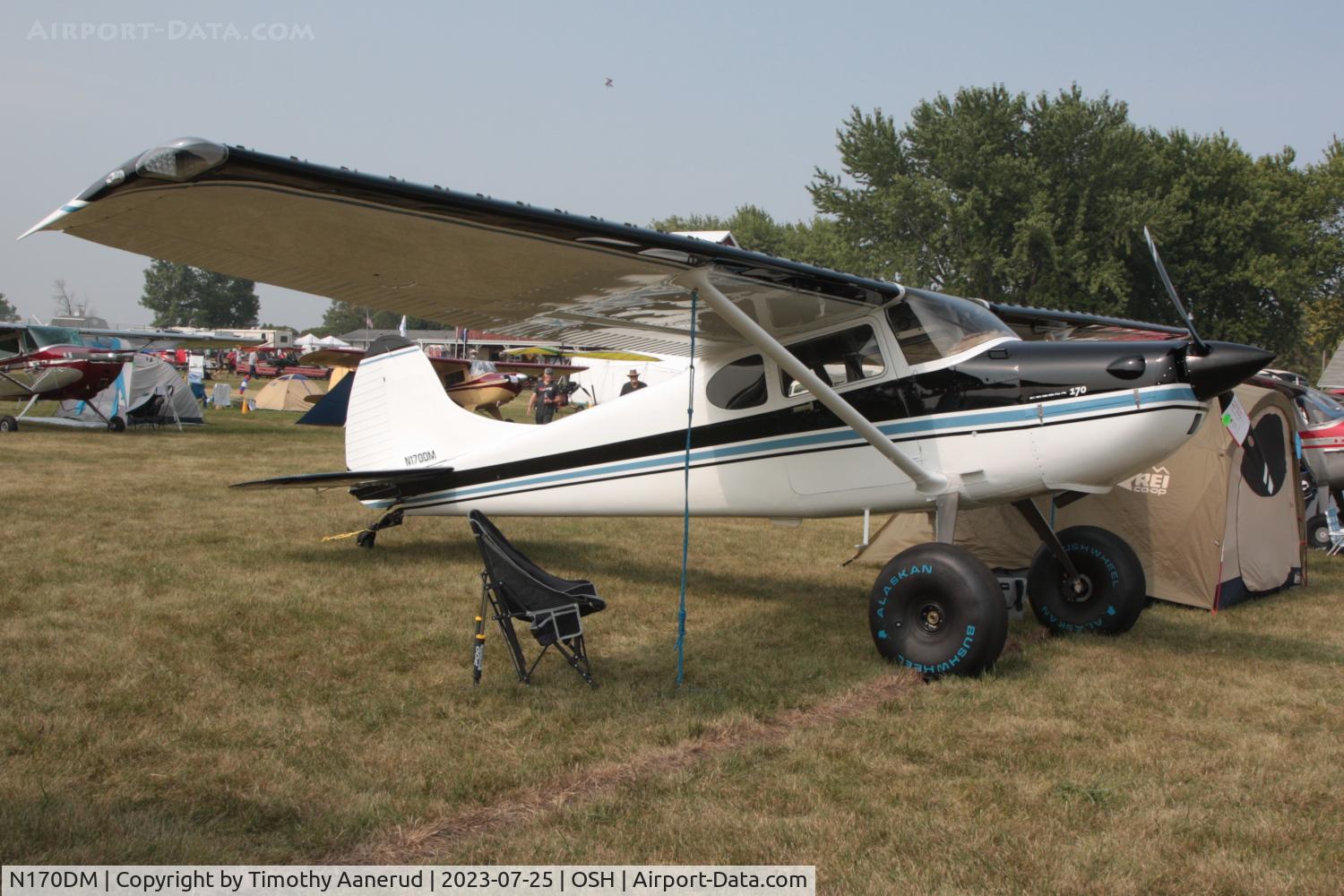 N170DM, 1951 Cessna 170A C/N 20055, 1951 Cessna 170A, c/n: 20055. AirVenture 2023