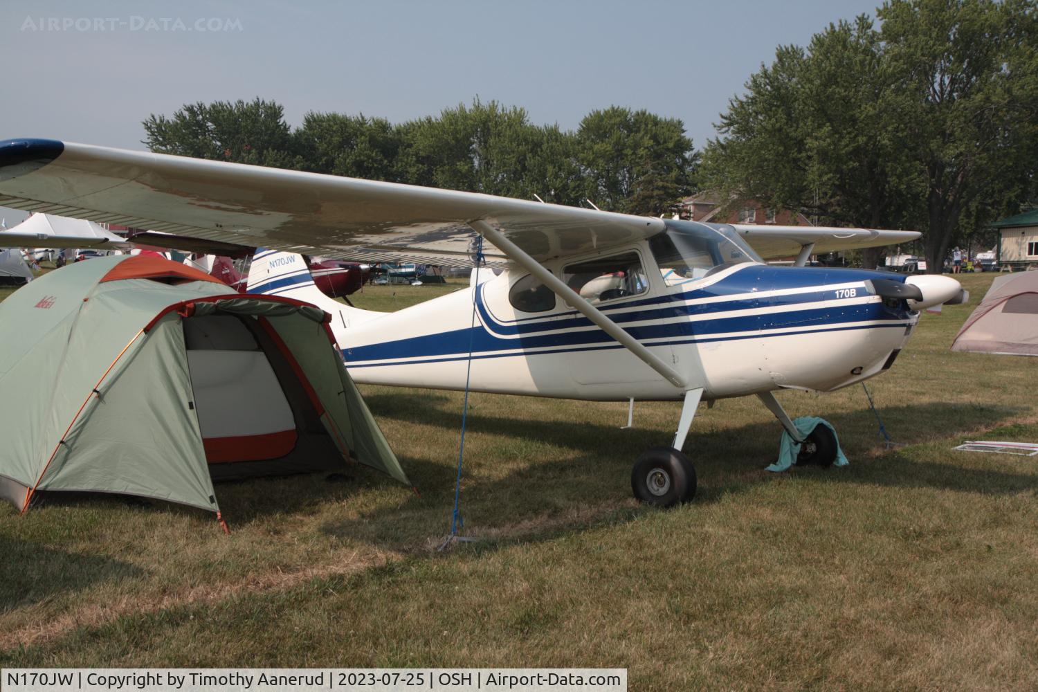 N170JW, 1953 Cessna 170B C/N 25973, 1953 Cessna 170B, c/n: 25973. AirVenture 2023