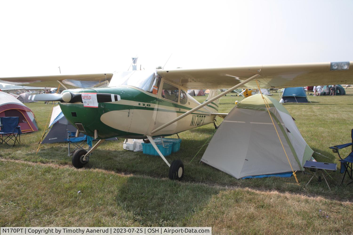 N170PT, 1950 Cessna 170A C/N 19300, 1950 Cessna 170A, c/n: 19300. AirVenture 2023