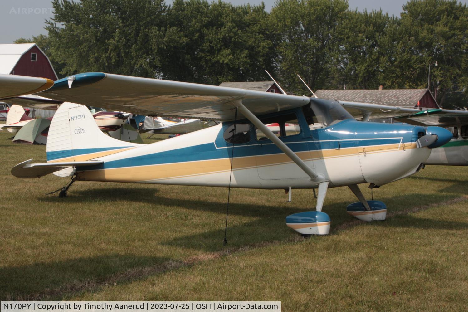 N170PY, 1951 Cessna 170A C/N 19949, 1951 Cessna 170A, c/n: 19949. AirVenture 2023