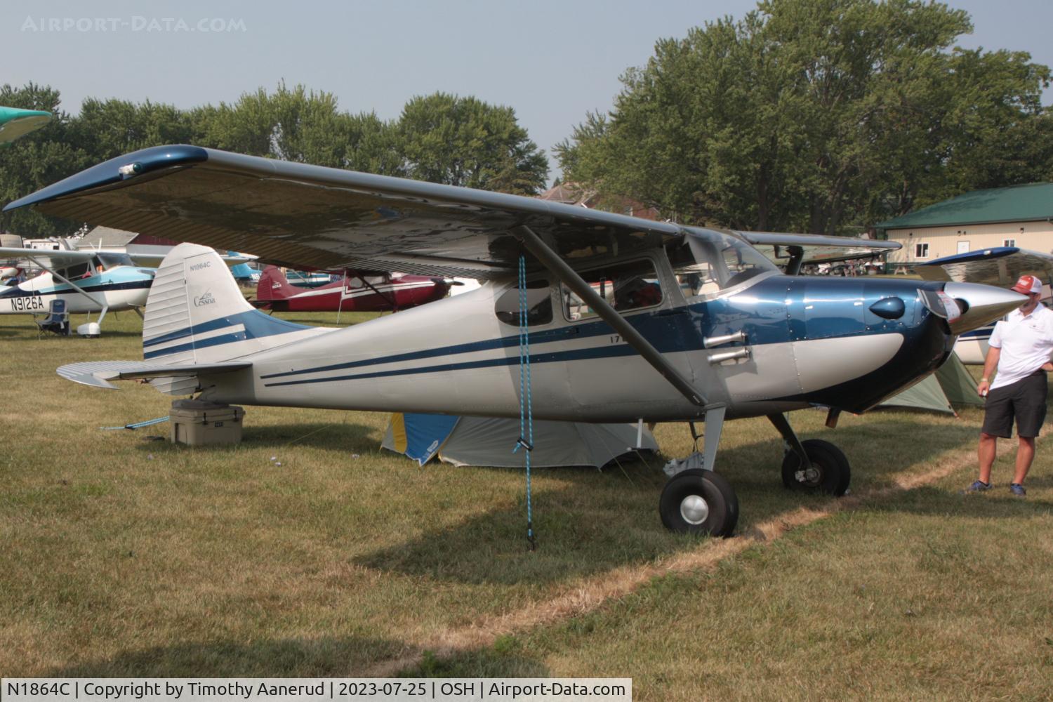 N1864C, 1953 Cessna 170B C/N 26008, 1953 Cessna 170B, c/n: 26008. AirVenture 2023