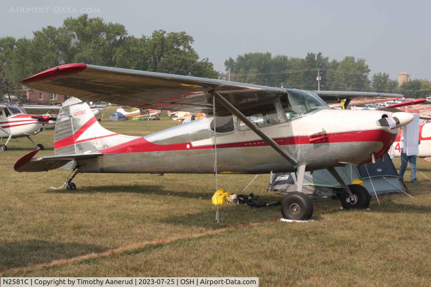 N2581C, 1954 Cessna 170 C/N 26225, 1954 Cessna 170B, c/n: 26225. Registered as 170, but serial number implies 170B. AirVenture 2023
