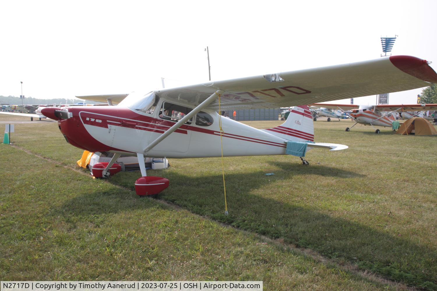 N2717D, 1953 Cessna 170B C/N 25259, 1953 Cessna 170B, c/n: 25259. AirVenture 2023