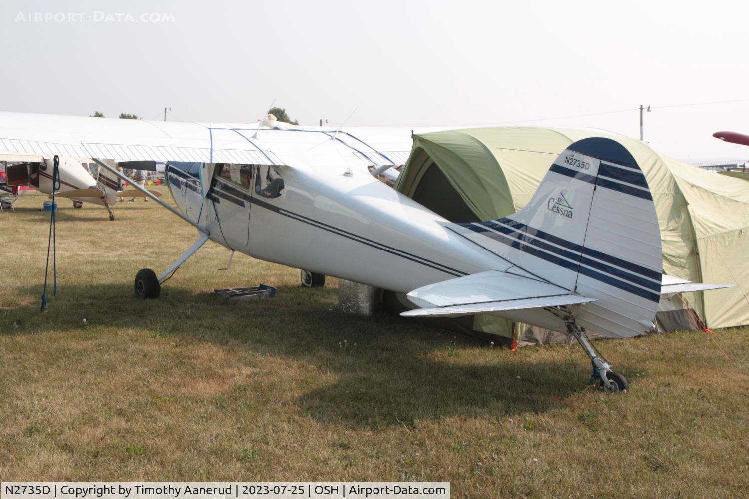 N2735D, 1952 Cessna 170B C/N 25277, 1952 Cessna 170B, c/n: 25277. AirVenture 2023