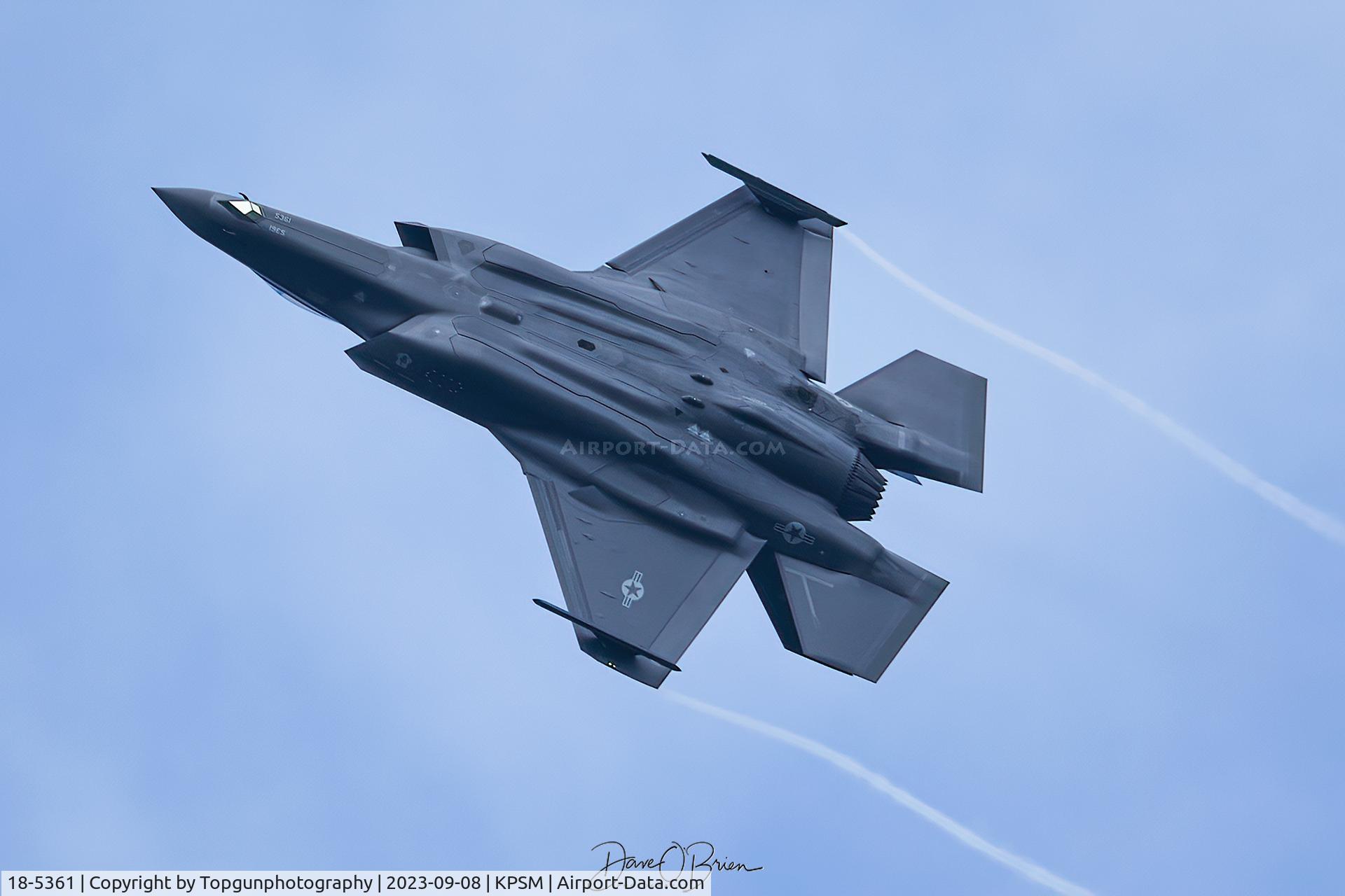 18-5361, 2020 Lockheed Martin F-35A Lightning II C/N AF-252, APPLE22 in the break