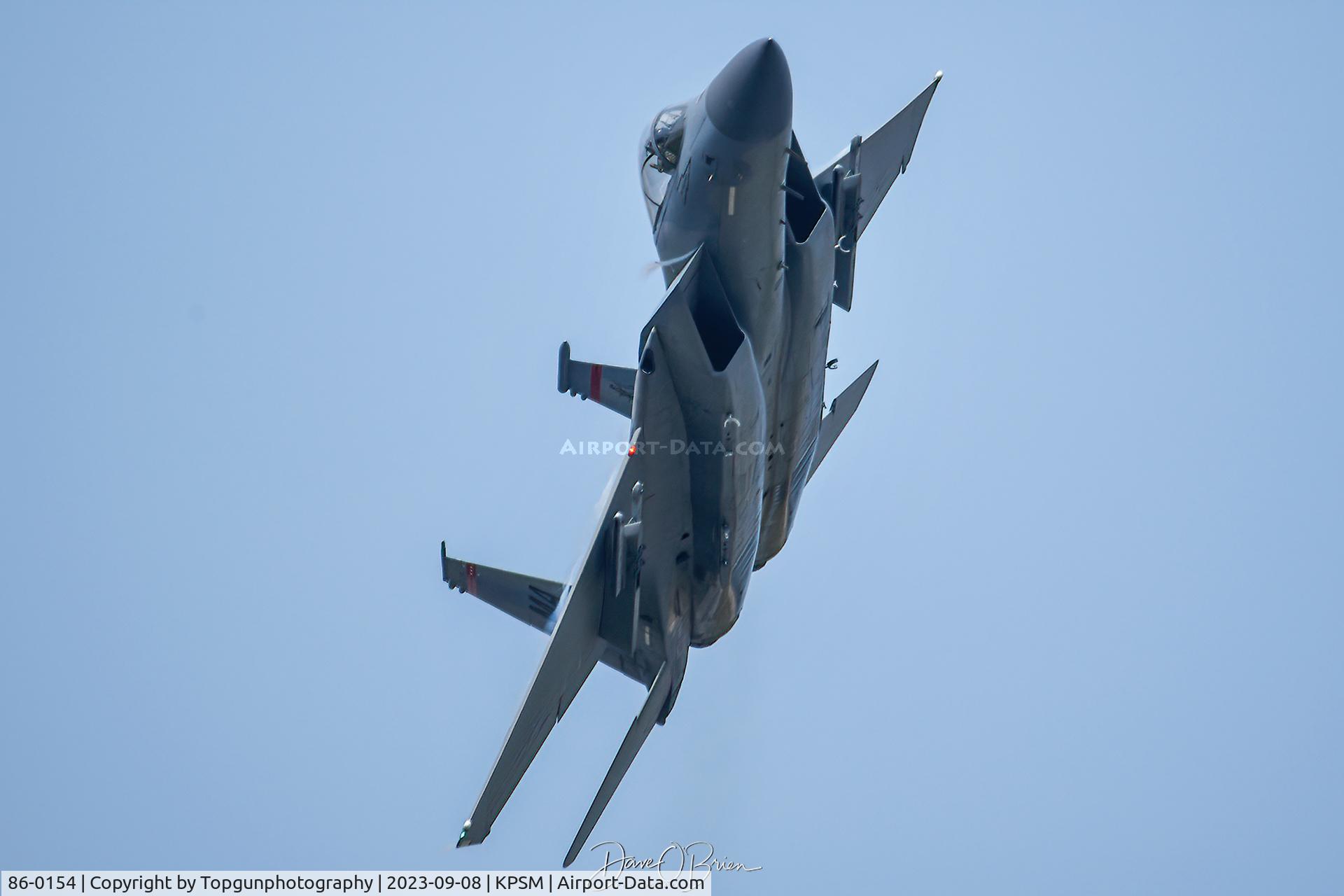 86-0154, 1986 McDonnell Douglas F-15C Eagle C/N 1001/C382, MAFIA1 in the right break