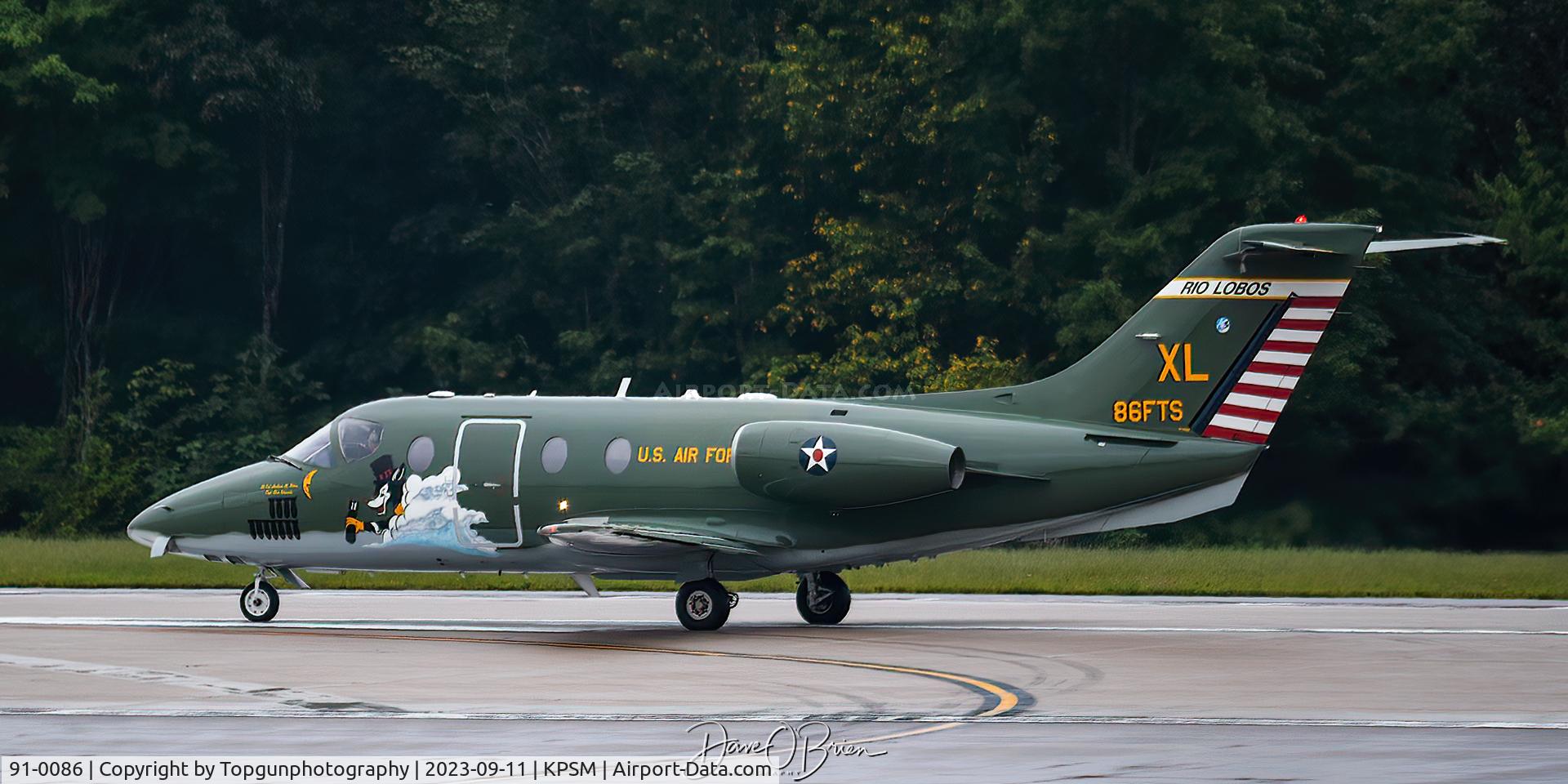 91-0086, 1991 Beechcraft T-1A Jayhawk C/N TT-27, 86th FTS
