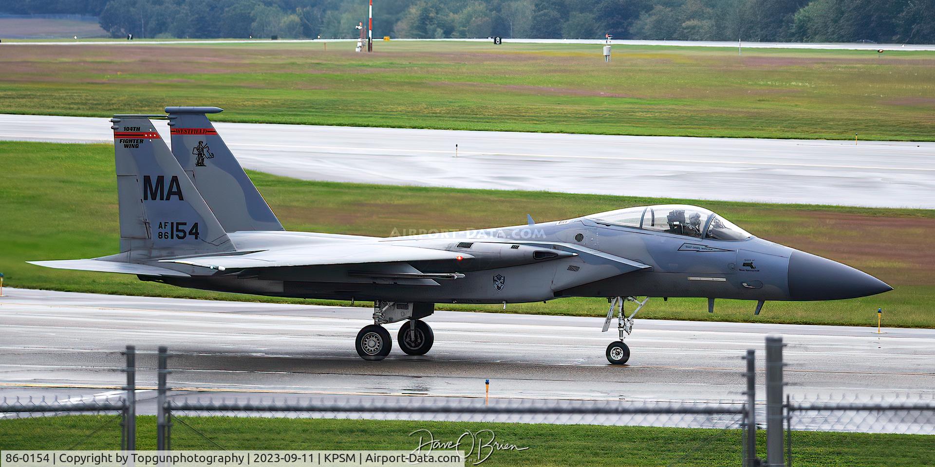 86-0154, 1986 McDonnell Douglas F-15C Eagle C/N 1001/C382, MAFIA1 heading back to KBAF