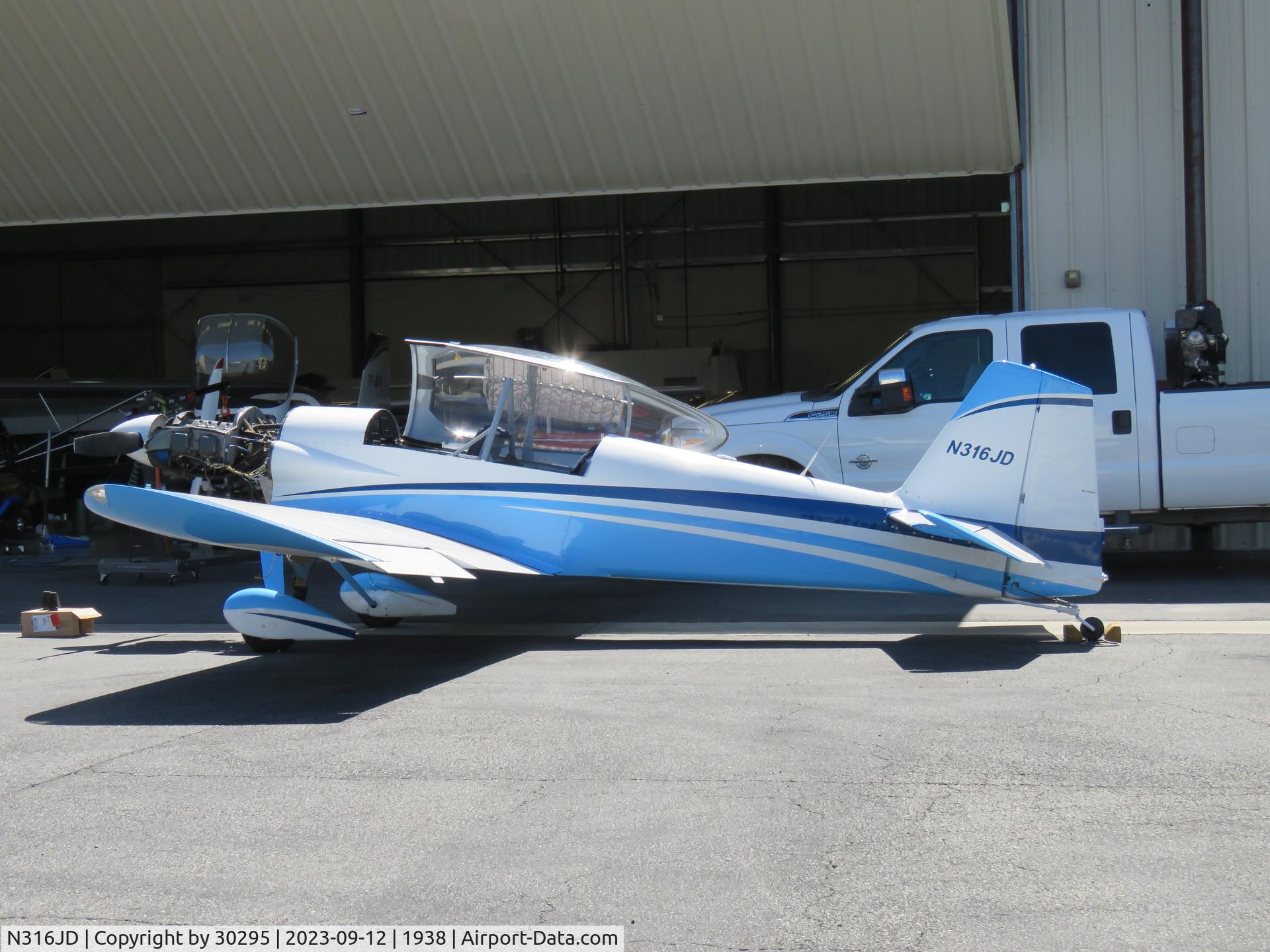 N316JD, Vans RV-4 C/N 649, Being worked on