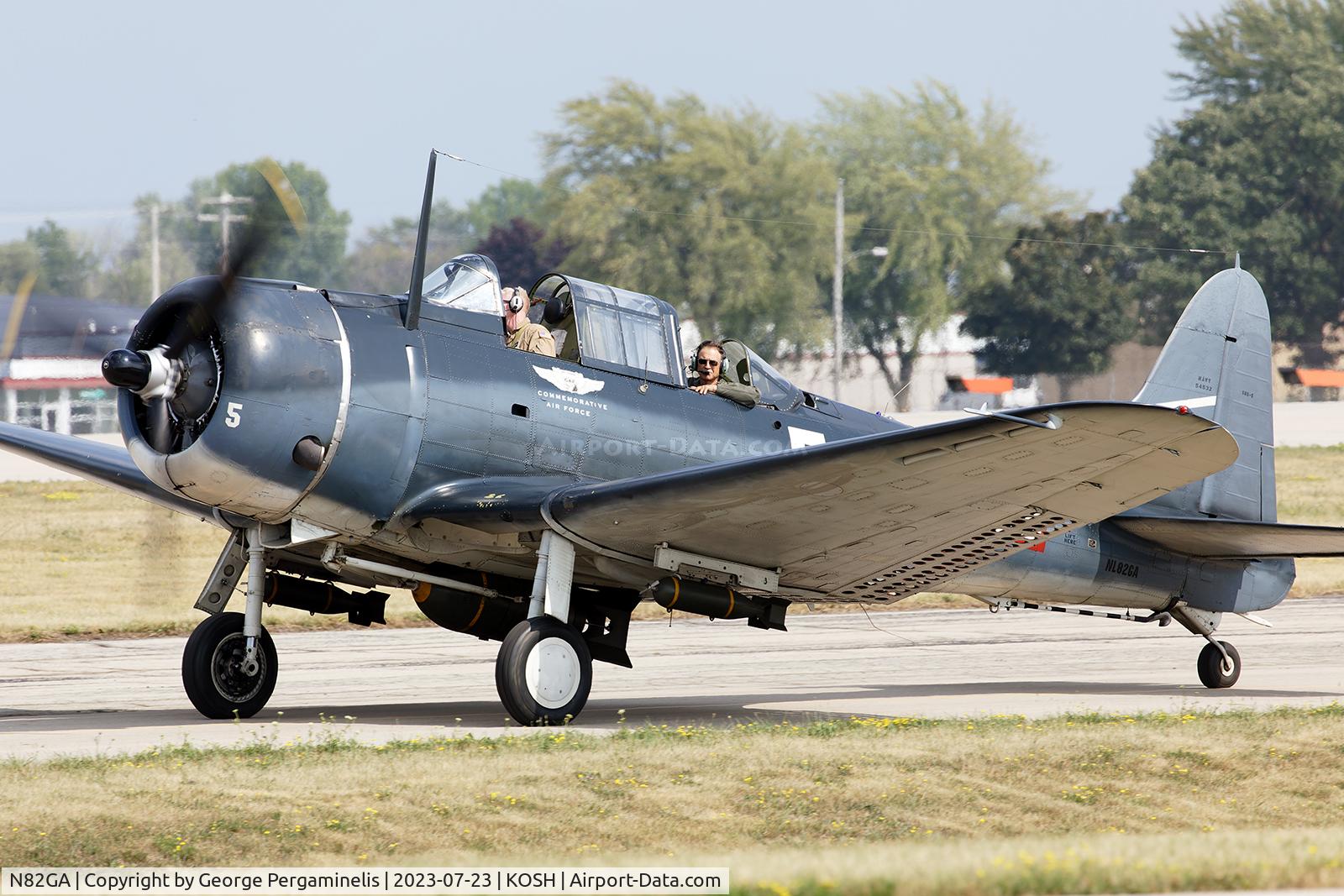 N82GA, Douglas SBD-5 Dauntless C/N 54532, Oshkosh 2023.