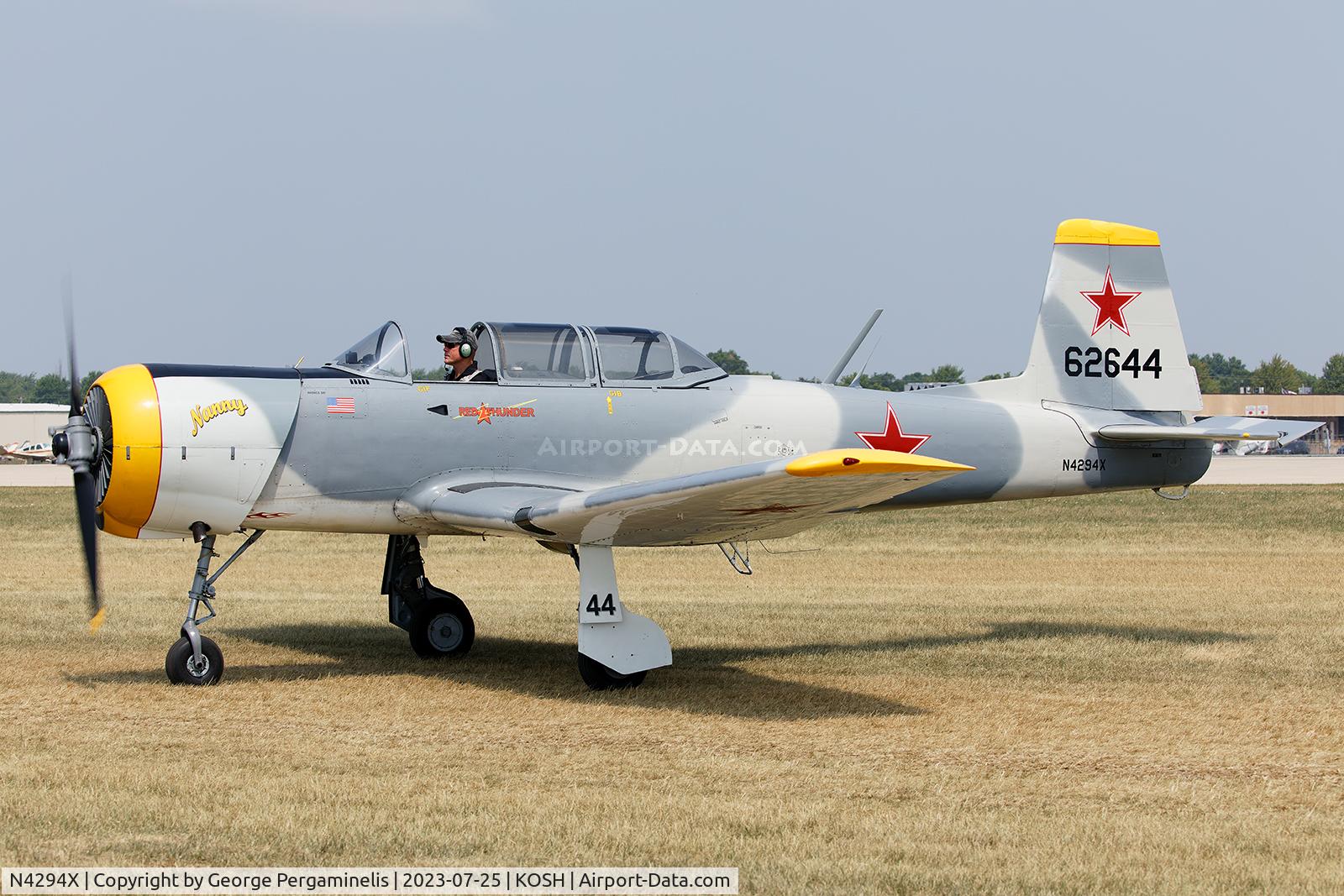 N4294X, 1968 Nanchang CJ-6A C/N 2532060, Oshkosh 2023.