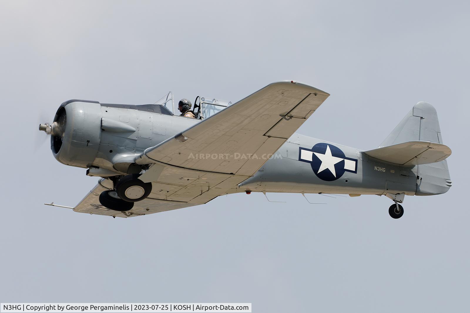 N3HG, North American T-6G Texan C/N 168-201, Oshkosh 2023.