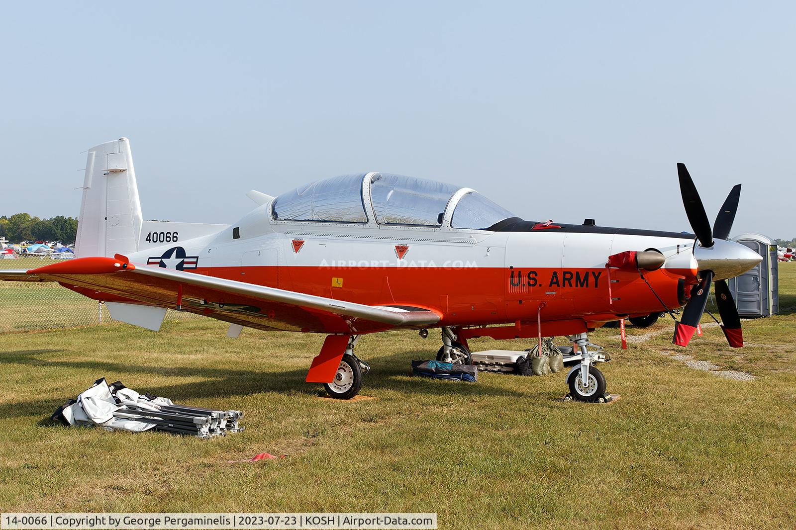 14-0066, Raytheon T-6C Texan II C/N PM-66, Oshkosh 2023.