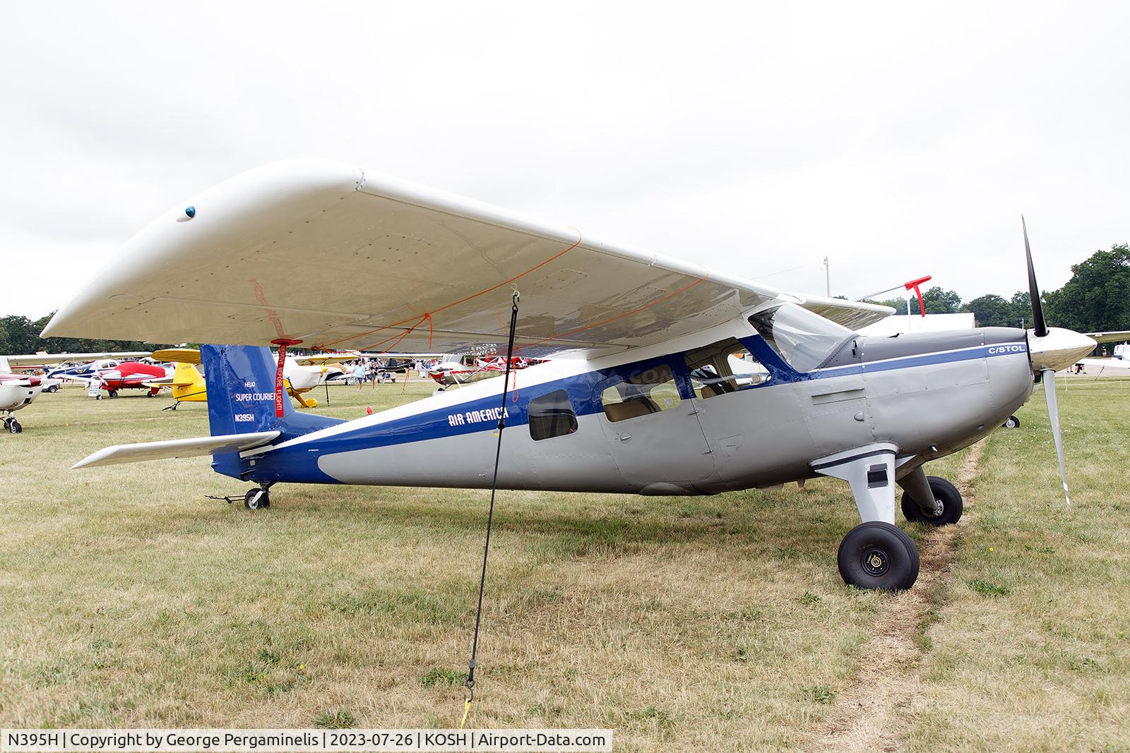 N395H, 1959 Helio H-395 Super Courier C/N 514, Oshkosh 2023.
