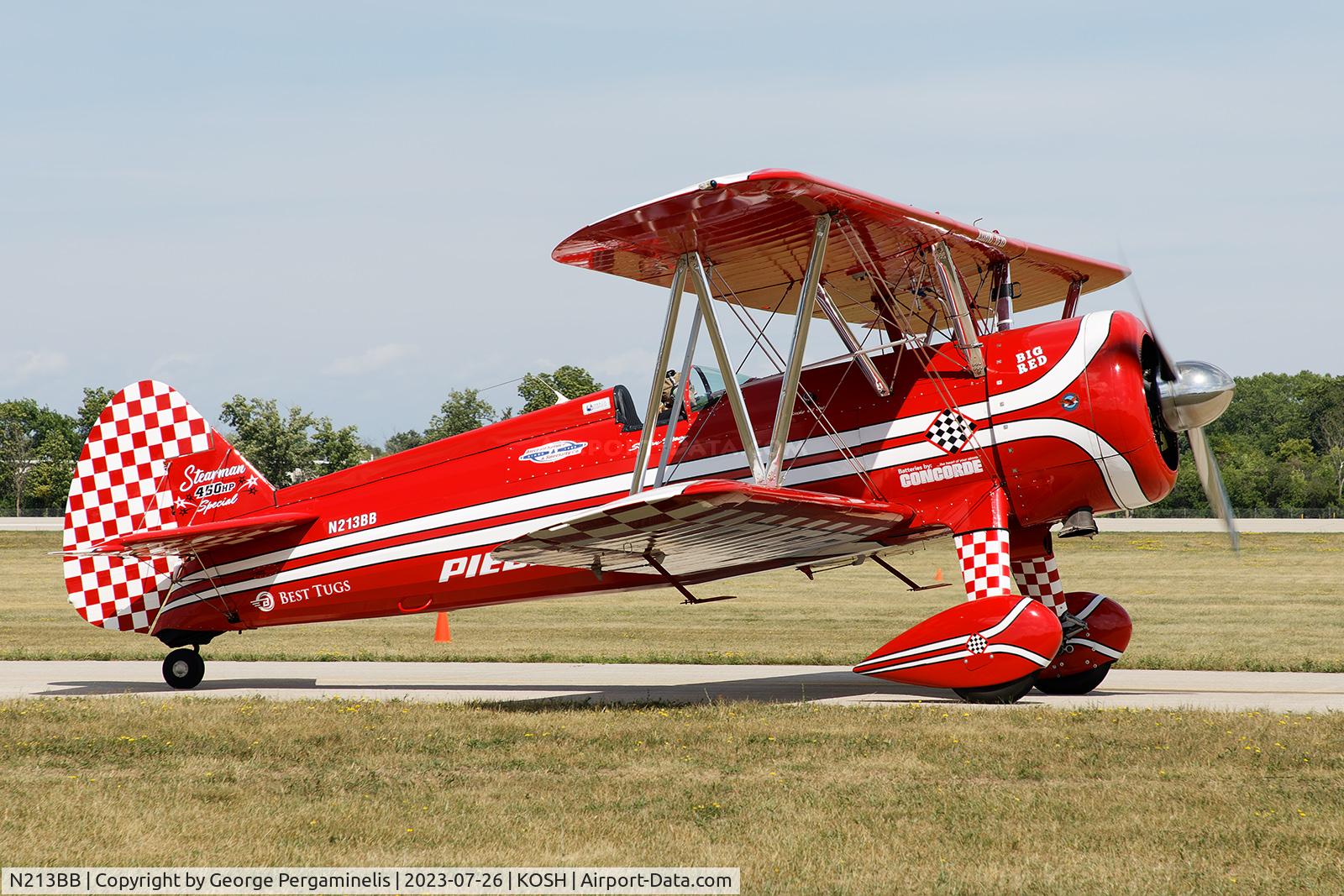 N213BB, 1940 Boeing A75N1(PT17) C/N 75-12348, Oshkosh 2023.