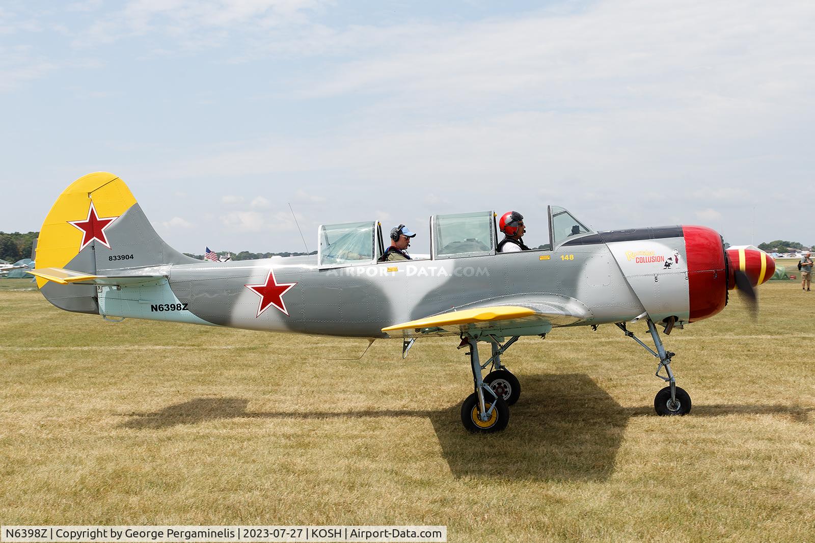 N6398Z, 1984 Yakovlev Yak-52 C/N 833904, Oshkosh 2023.