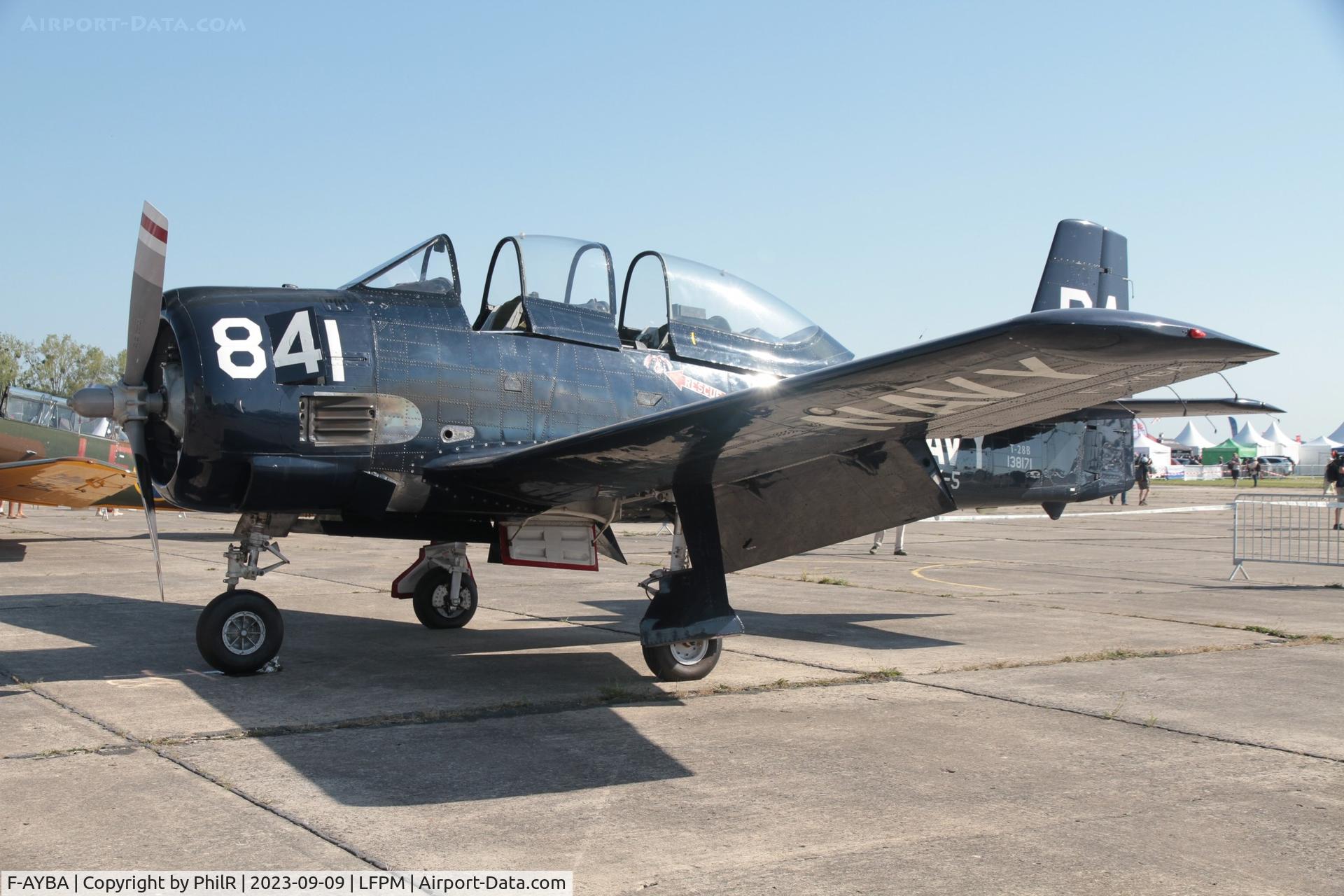 F-AYBA, 1954 North American T-28B Trojan C/N 200-242 (138171), F-AYBA 138171 (N171BA) 1954 North American T-28B Trojan Air Legend Melun-Villaroche