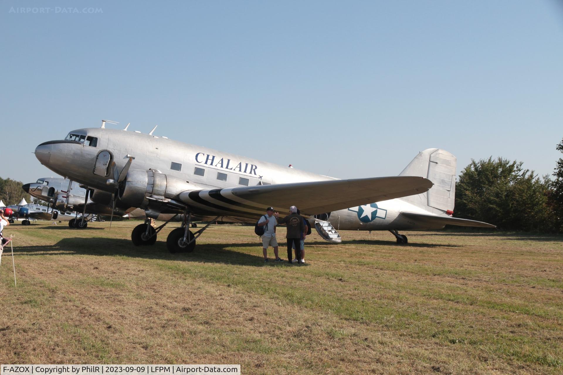 F-AZOX, 1945 Douglas DC-3C-S1C3G (C-47B-35-DK) C/N 16604, F-AZOX (44-77020, KN655) 1945 Douglas C-47B Chalair Air Legend Melun-Villaroche
