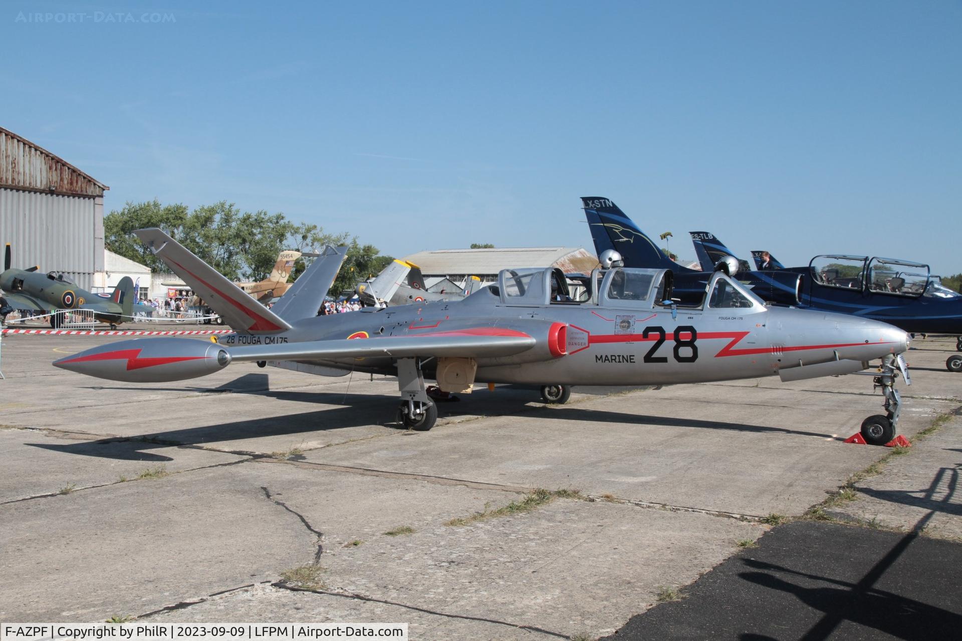 F-AZPF, Fouga CM-175 Zephyr C/N 28, F-AZPF '28' Fouga CM-175 Zéphyr French Navy Air Legend Melun-Villaroche