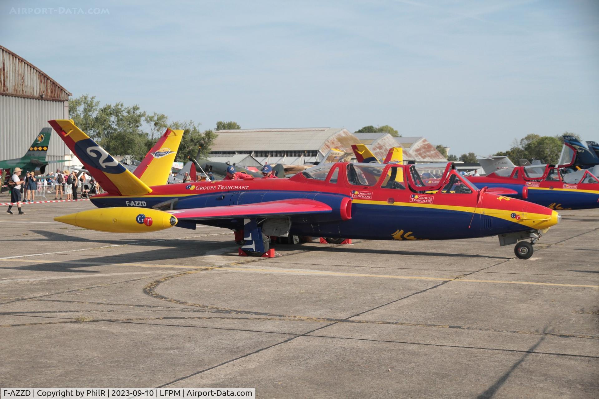 F-AZZD, Fouga CM-170 Magister C/N 411, F-AZZD 1963 Fouga CM-170 Magister Air Legend Melun-Villaroche