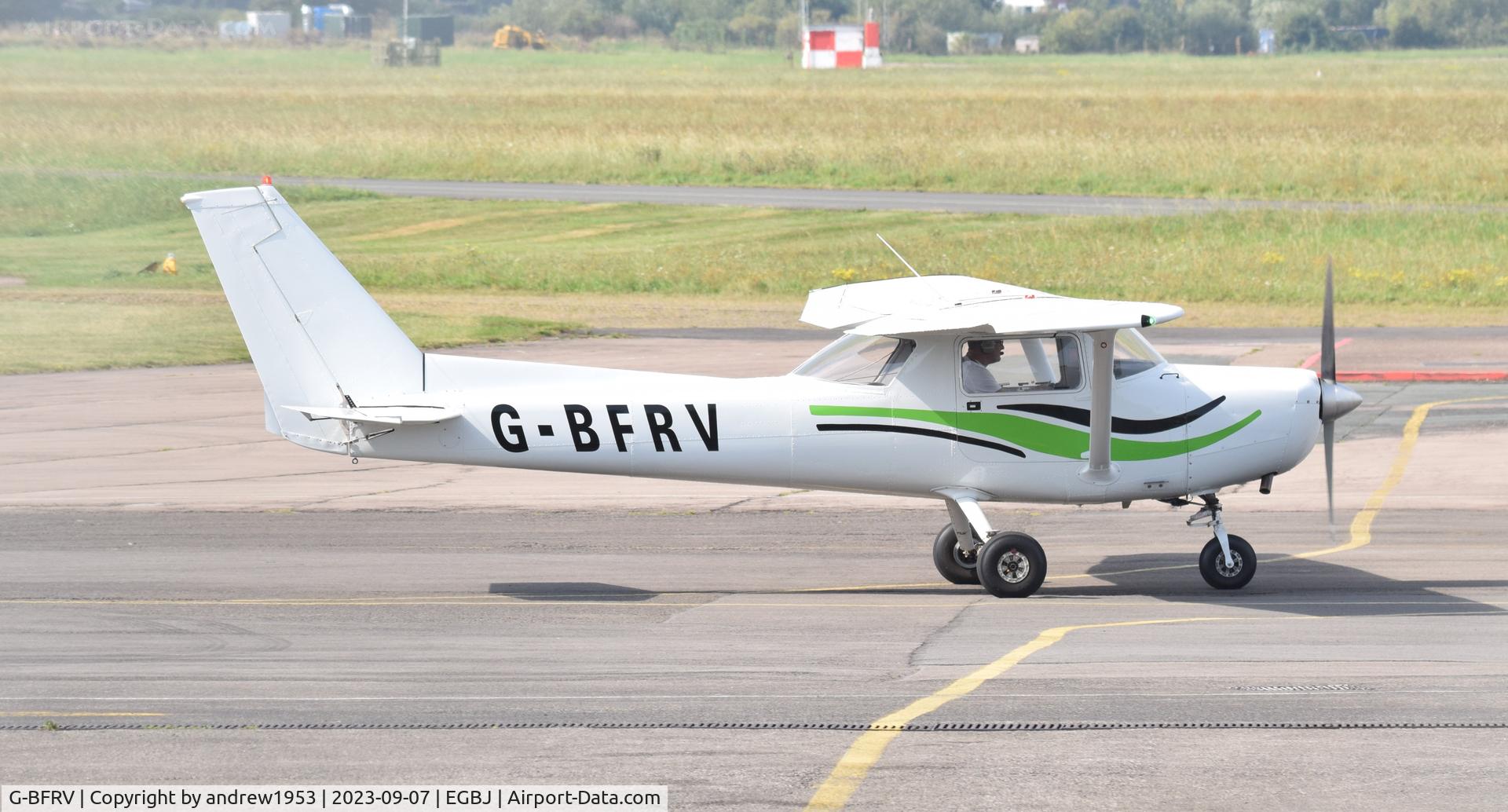 G-BFRV, 1978 Reims FA152 Aerobat C/N 0345, G-BFRV at Gloucestershire Airport.