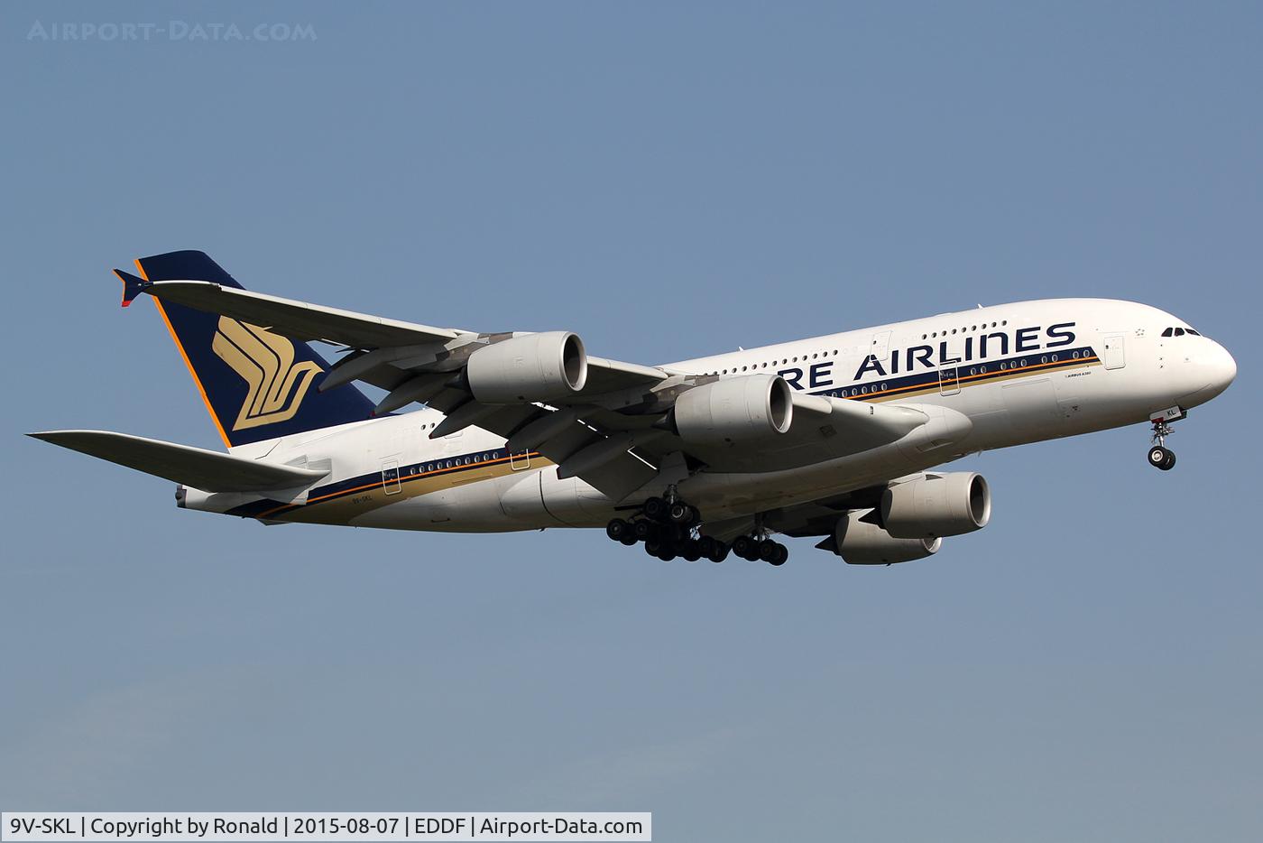 9V-SKL, 2010 Airbus A380-841 C/N 058, at fra