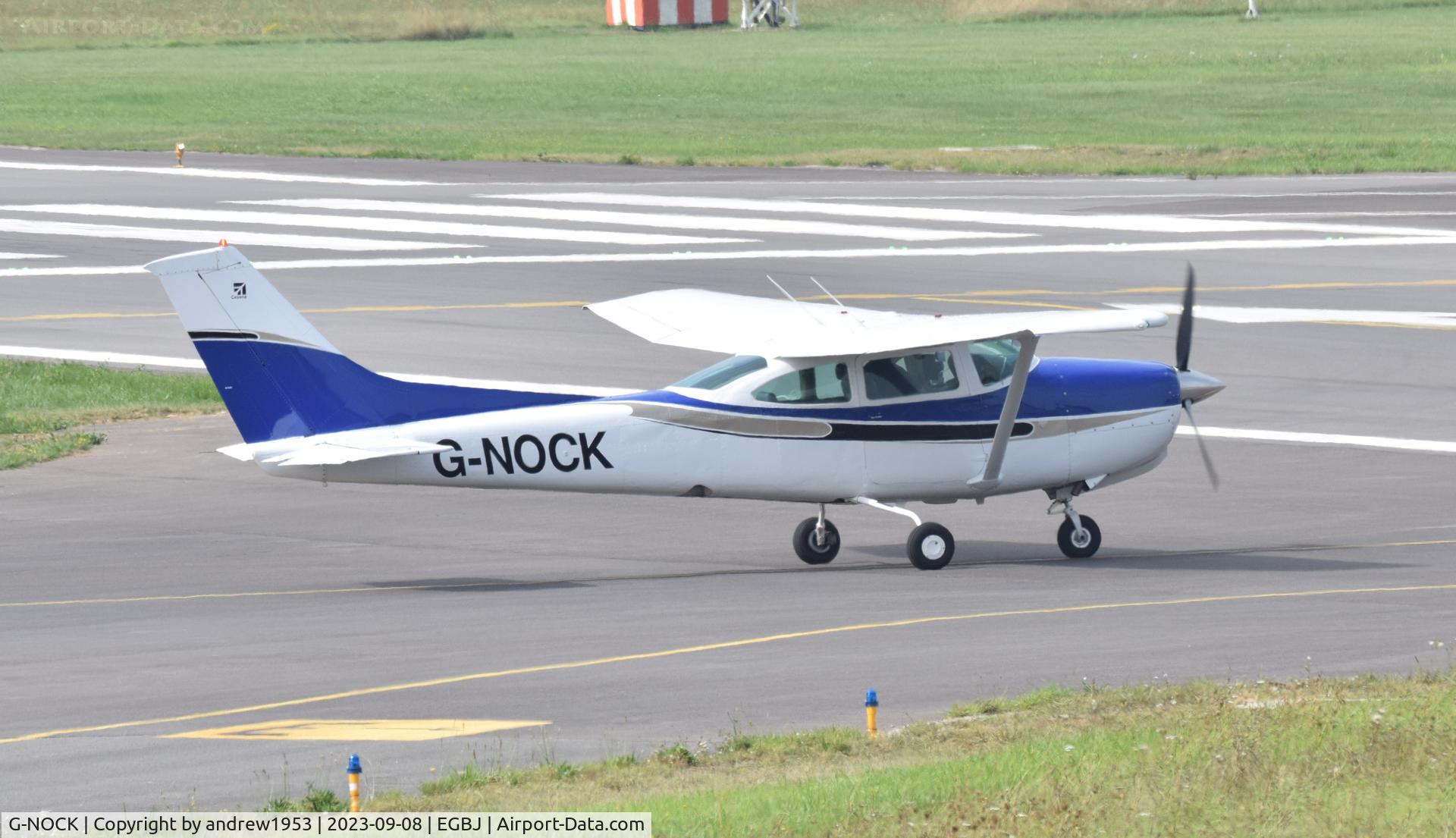 G-NOCK, 1979 Reims FR182 Skylane RG C/N 0036, G-NOCK at Gloucestershire Airport.