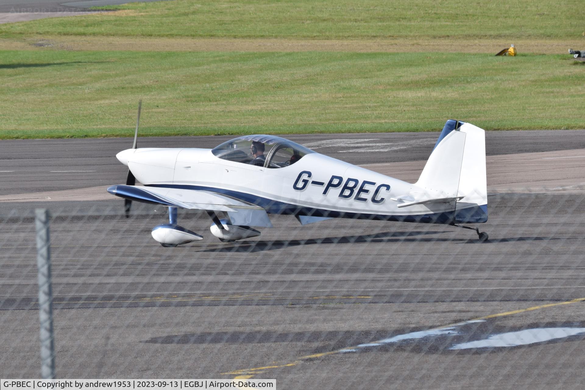 G-PBEC, 2007 Vans RV-7 C/N PFA 323-14382, G-PBEC at Gloucestershire Airport.
