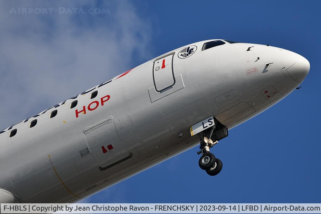F-HBLS, 2009 Embraer 190LR (ERJ-190-100LR) C/N 19000326, HOP