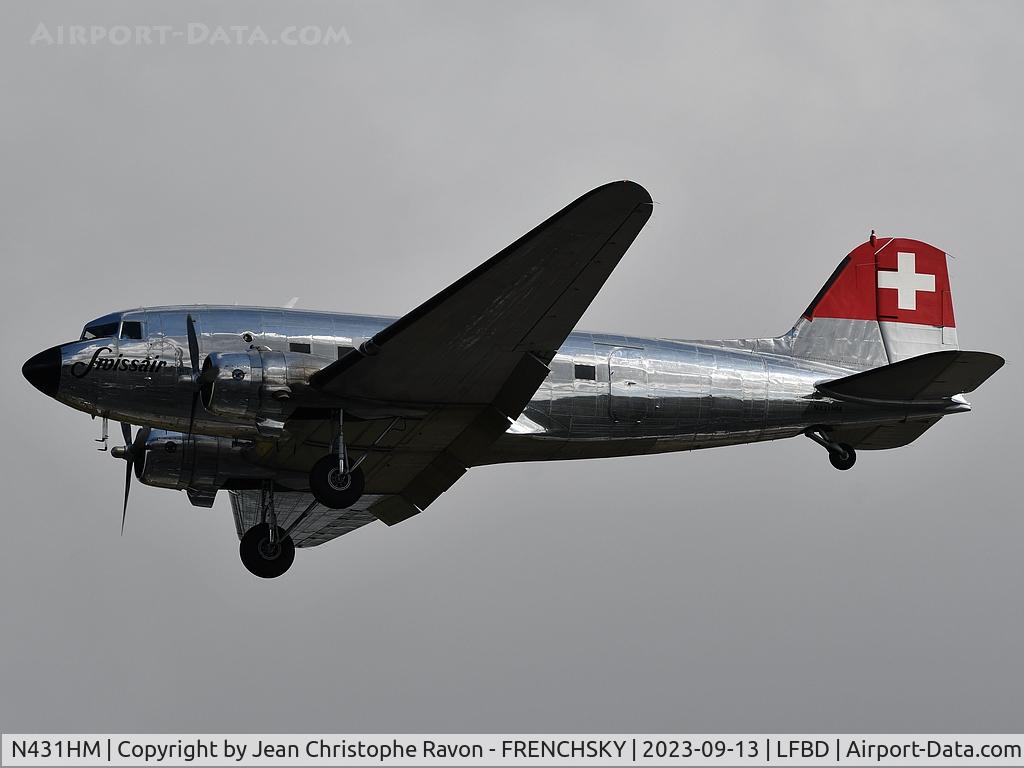 N431HM, 1943 Douglas DC-3C-S1C3G (C-47A) C/N 9995, Private Dc3