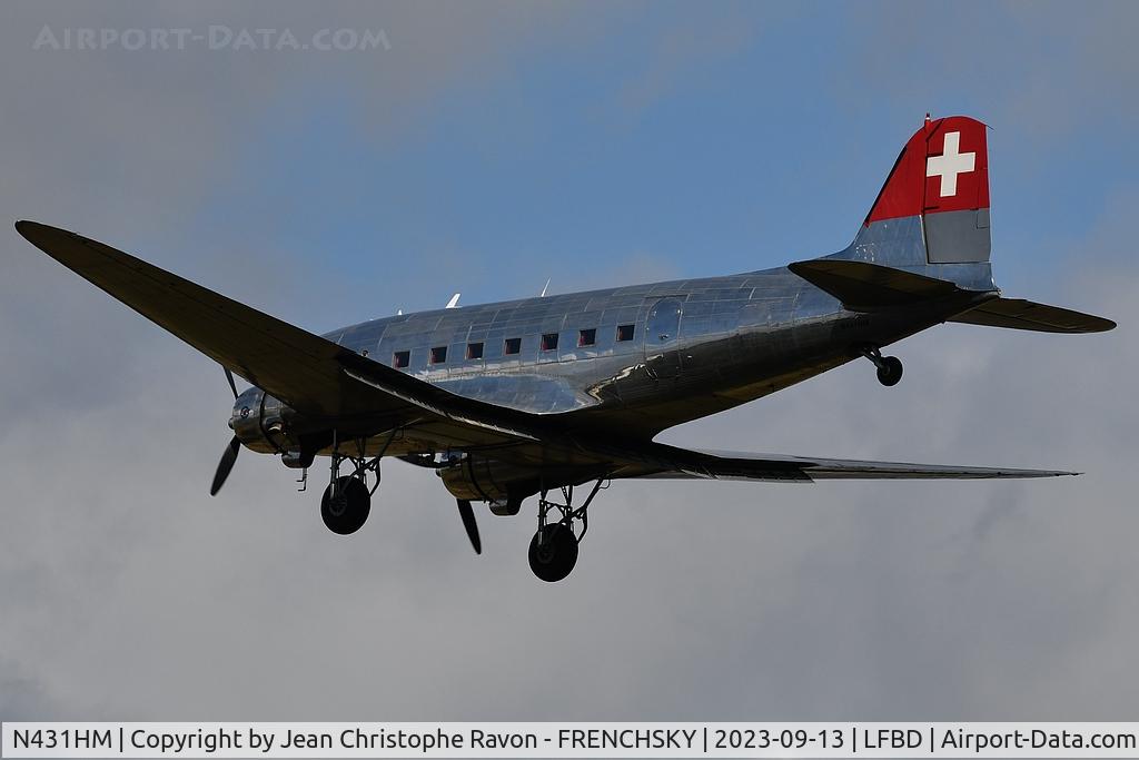 N431HM, 1943 Douglas DC-3C-S1C3G (C-47A) C/N 9995, Private Dc3