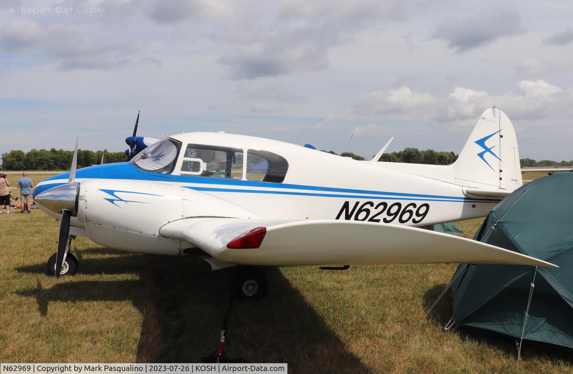 N62969, 1958 Piper PA-23-160 Apache C/N 23-1392, Piper PA-23-160