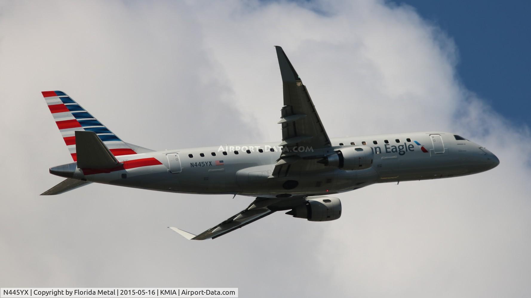 N445YX, 2015 Embraer 175LR (ERJ-170-200LR) C/N 17000455, ENY E175 zx MIA-CMH