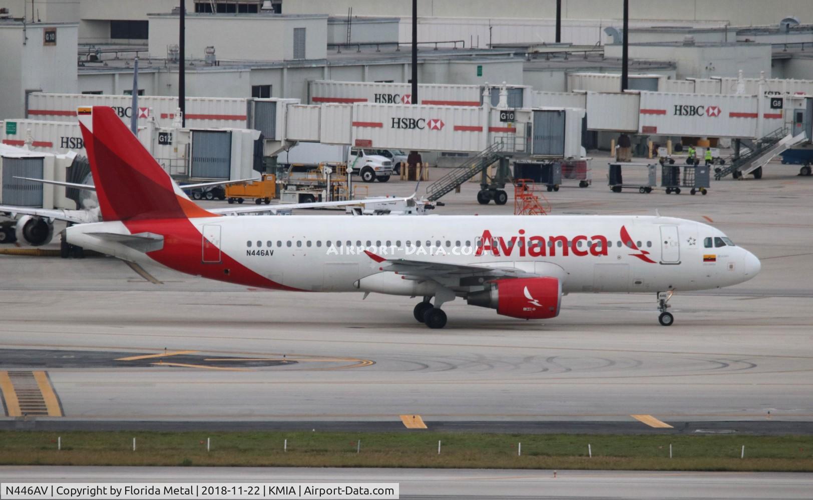 N446AV, 2009 Airbus A320-214 C/N 4046, AVA A320 zx MDE-MIA