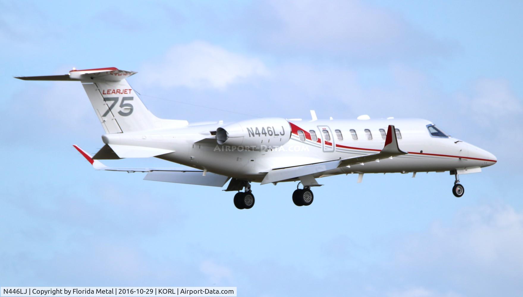 N446LJ, 2012 Learjet 75 C/N 45-446, Lear 75 zx