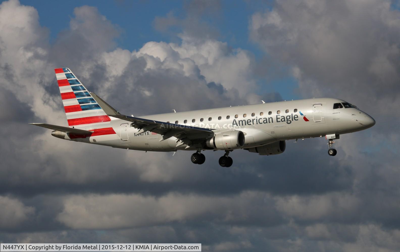 N447YX, 2015 Embraer 175LR (ERJ-170-200LR) C/N 17000463, AE E175 zx MSY-MIA