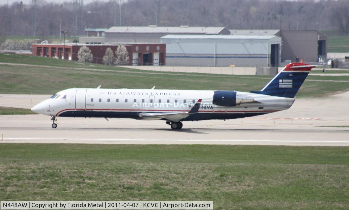 N448AW, 2003 Bombardier CRJ-200LR (CL-600-2B19) C/N 7814, AWI/USA CRJ2 zx