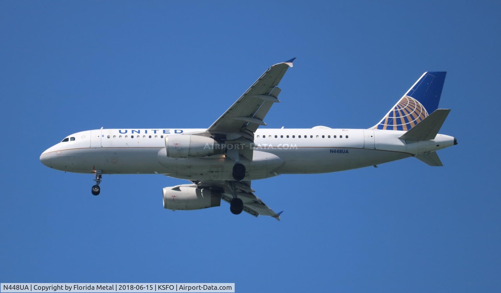 N448UA, 1998 Airbus A320-232 C/N 842, UAL A320 zx SLC-SFO