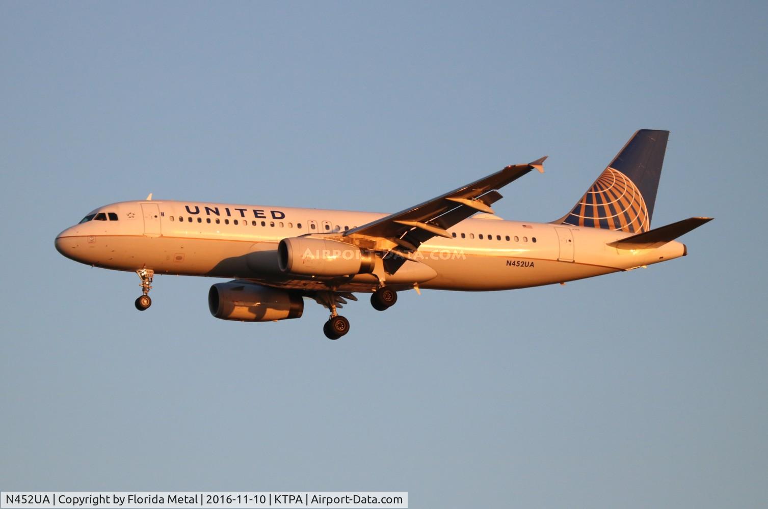 N452UA, 1999 Airbus A320-232 C/N 0955, UAL A320 zx IAD-TPA