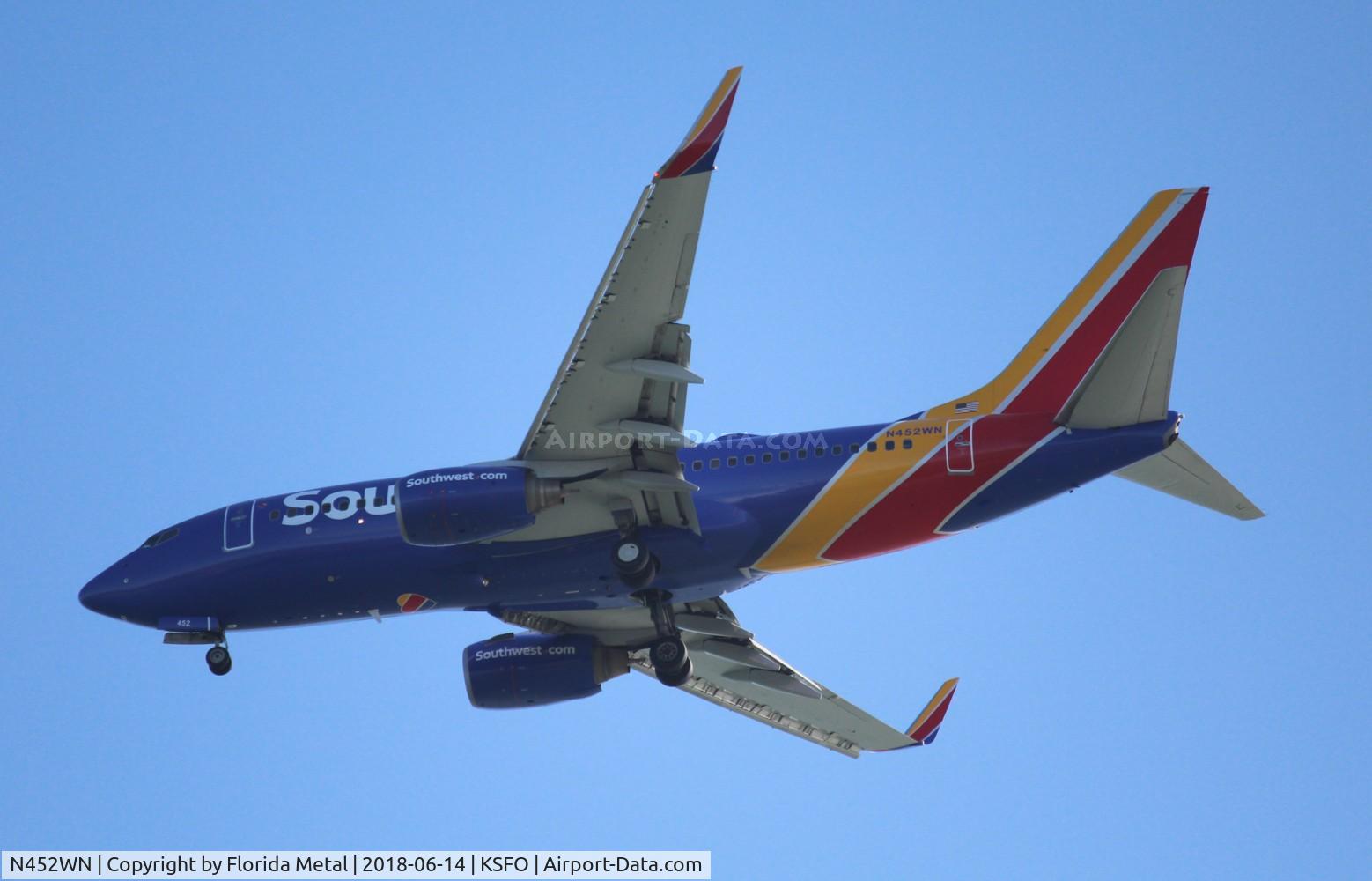 N452WN, 2004 Boeing 737-7H4 C/N 29846, SWA 737 nc zx BUR-SFO