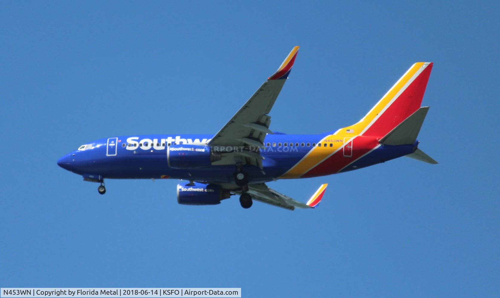 N453WN, 2004 Boeing 737-7H4 C/N 29847, SWA 737 nc zx SNA-SFO