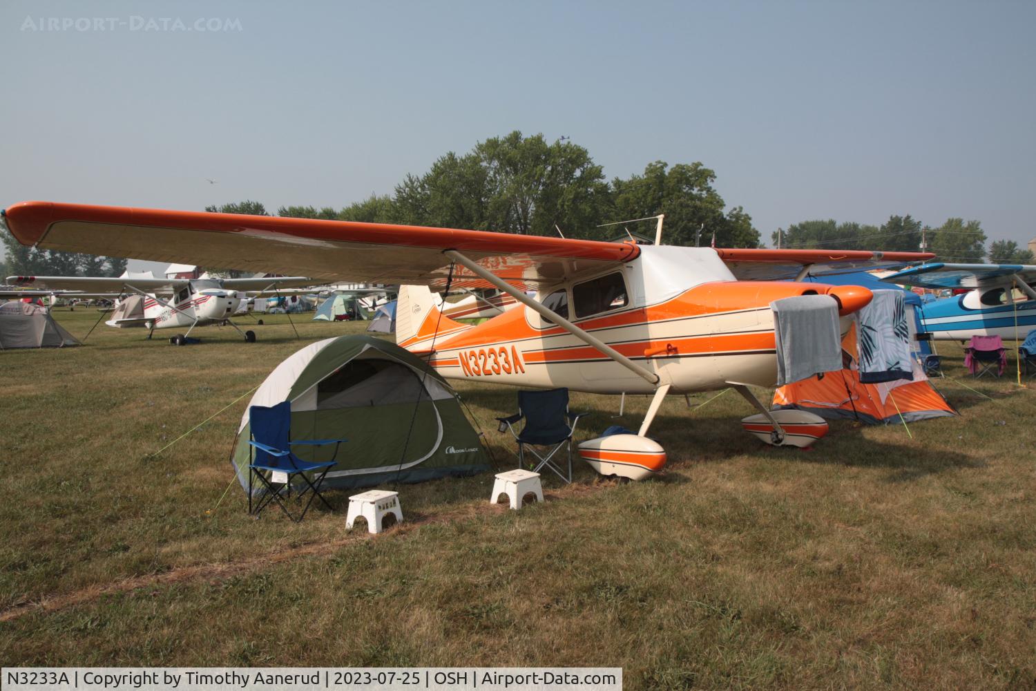 N3233A, 1953 Cessna 170B C/N 25877, 1953 Cessna 170B, c/n: 25877. AirVenture 2023