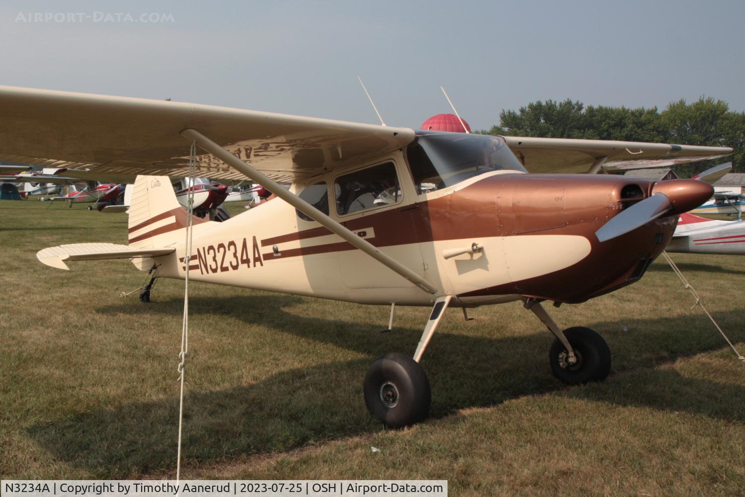 N3234A, 1953 Cessna 170B C/N 25878, 1953 Cessna 170B, c/n: 25878. AirVenture 2023