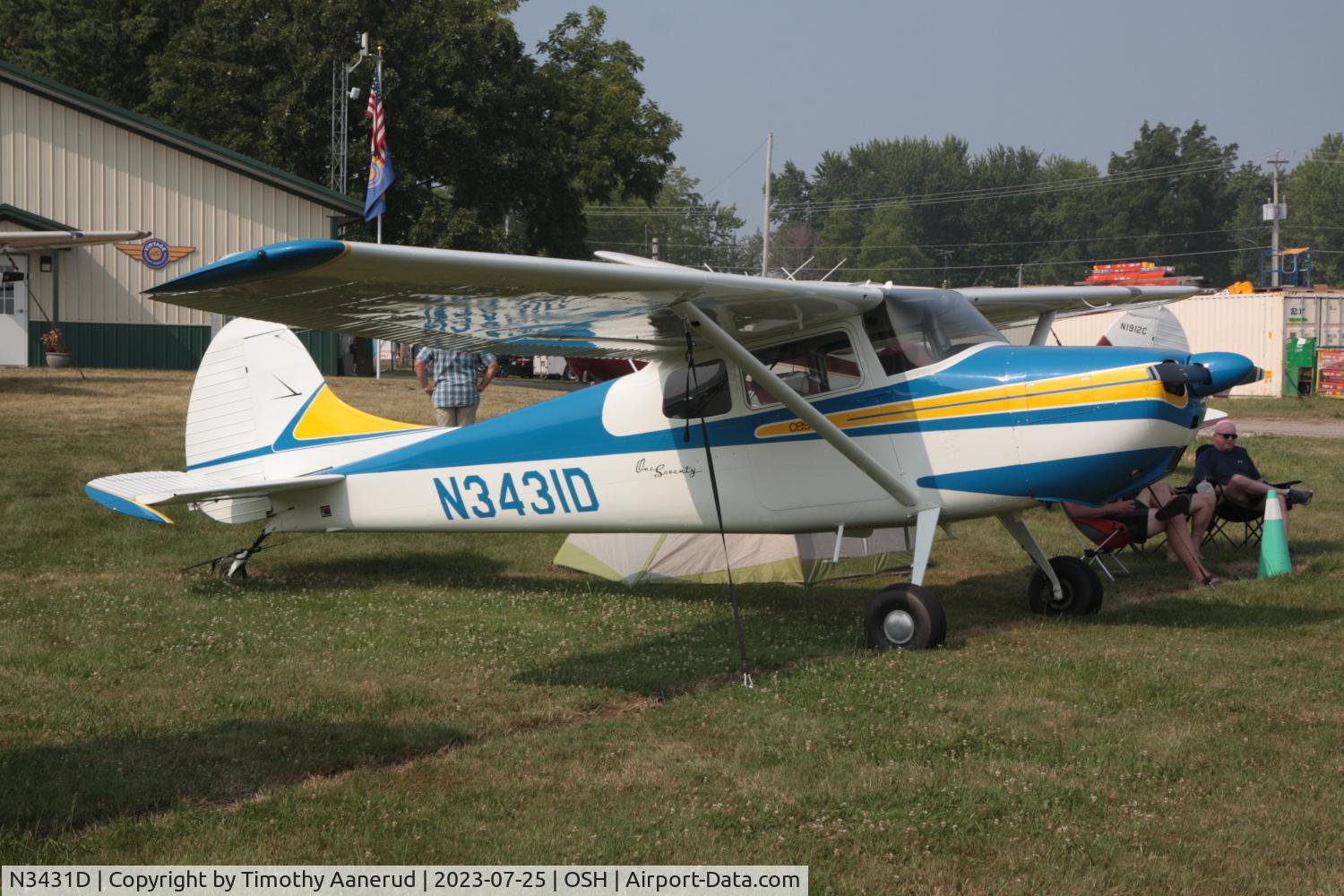N3431D, 1955 Cessna 170B C/N 26974, 1955 Cessna 170B, c/n: 26974. AirVenture 2023